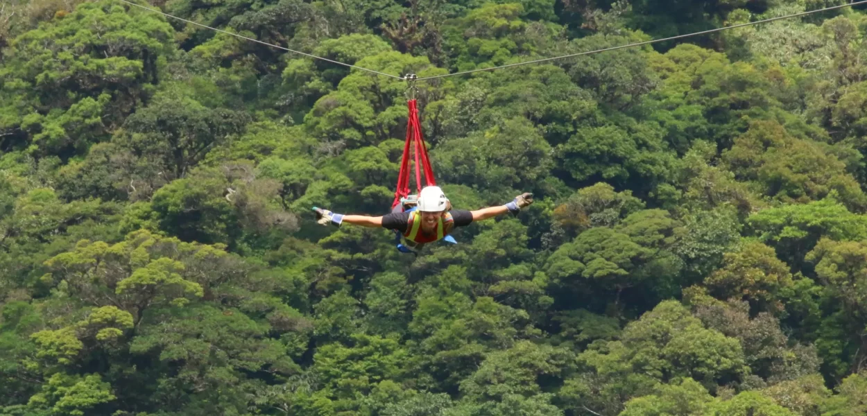 Zipline in Monteverde Cloud Forest Costa Rica