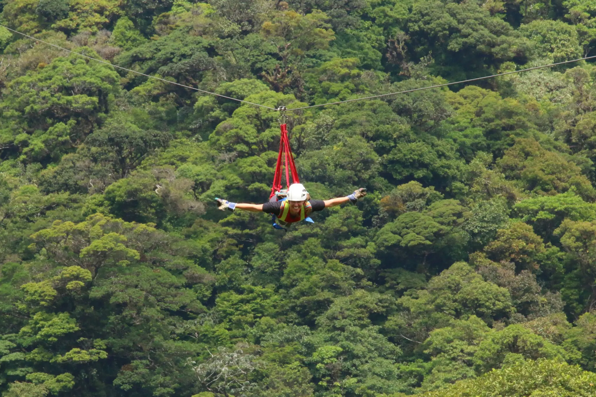 Zipline in Monteverde Cloud Forest Costa Rica