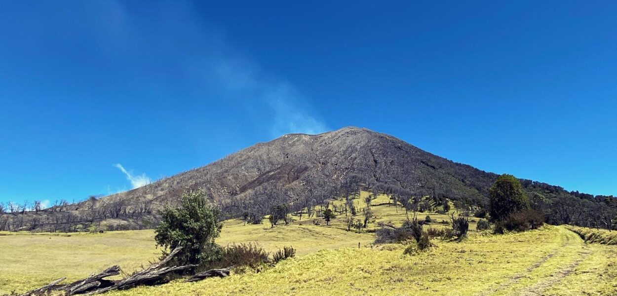 Turrialba active volcano in Costa Rica